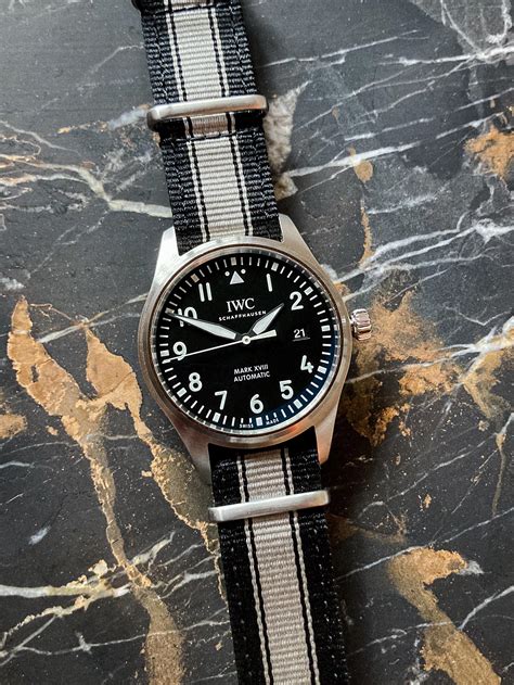 iwc mark xviii strap width|mark xviii watch.